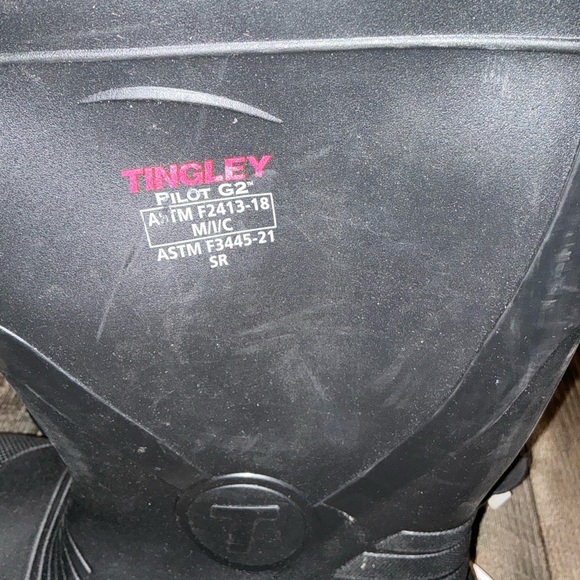 Tingley Men's Black Waterproof Boots Size 11 - Picture 4 of 7